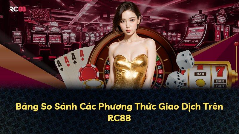 Bảng So Sánh Các Phương Thức Giao Dịch Trên RC88